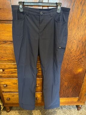 Eddie Bauer Straight-Leg Navy Women's Travel Pants